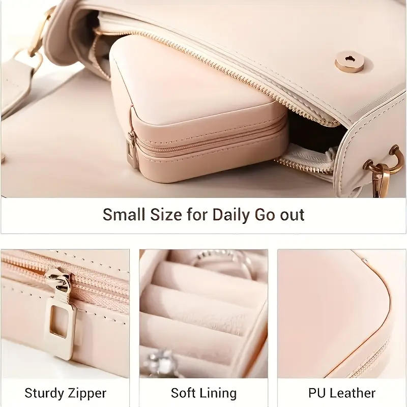 Portable Mini Travel Jewelry Box for Organizing